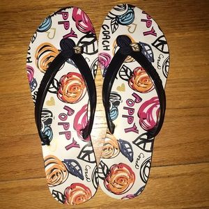 Coach poppy flip flops